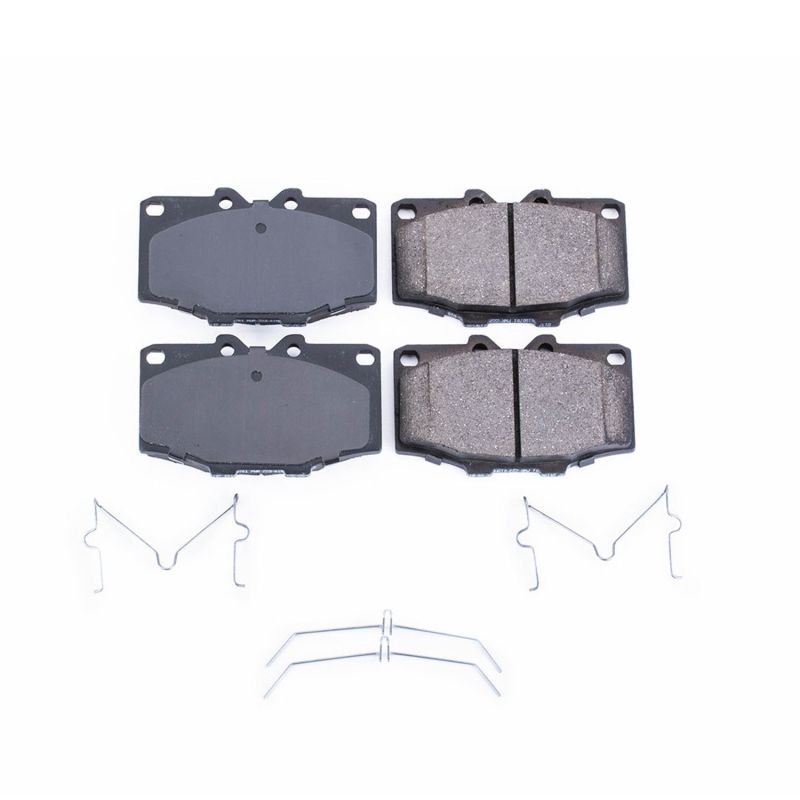 PSB Z17 Evolution Brake Pads - Power Stop 87-88 Toyota 4Runner Front Z17 Evolution Ceramic Brake Pads w/Hardware