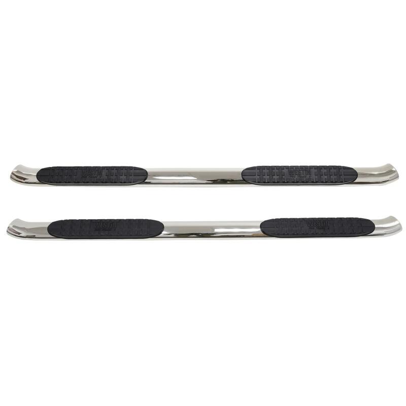 WES Nerf Bars - PRO TRAXX 4 - Westin 2014-2018 Chevy Silverado 1500 Crew Cab PRO TRAXX 4 Oval Nerf Step Bars - SS
