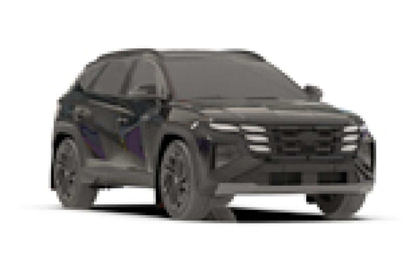 RAL UR Blk Flap/Rd Logo - Rally Armor 2025 Hyundai Tucson ICE XRT Black UR Mud Flap - Red Logo