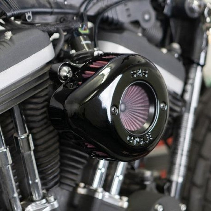 SSC Air Stinger Kits - S&S Cycle 2007+ XL Models Stealth Air Stinger Kit w/ Gloss Black Teardrop