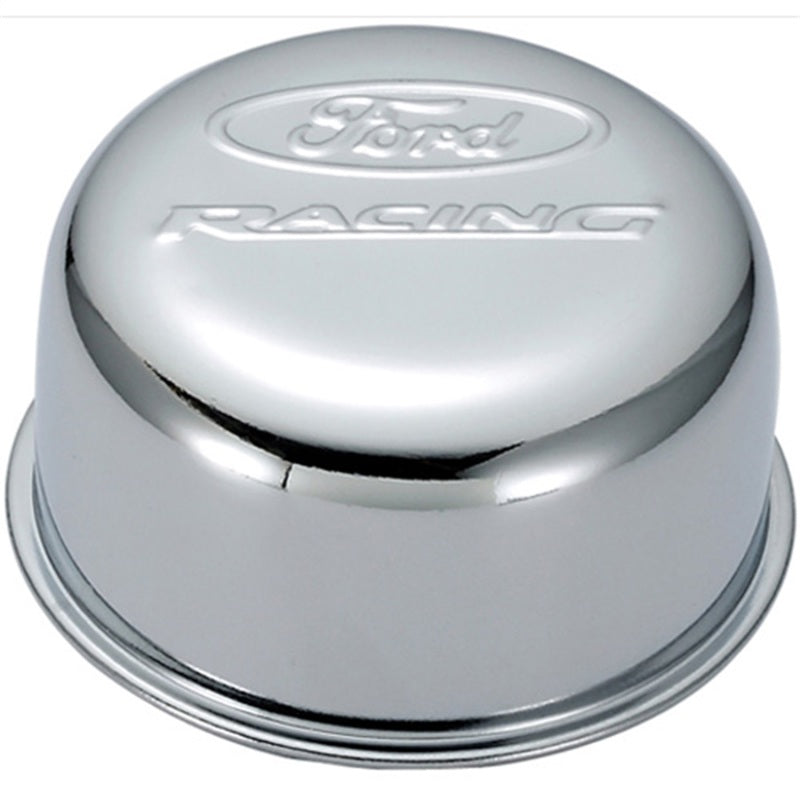 FR Breather Caps - Ford Racing Chrome Breather Cap w/ Ford Racing Logo - Twist Type