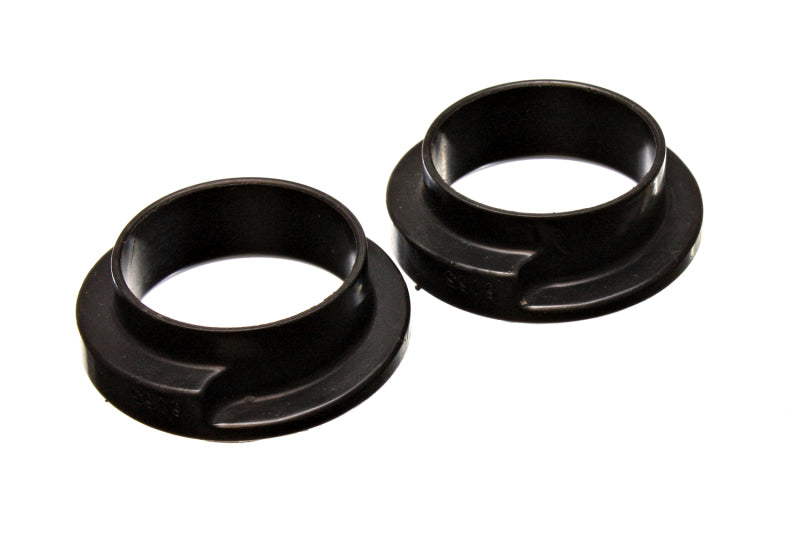 ES Spring Isolators - Black - Energy Suspension Universal 2-3/16in ID 3in OD 1in H Black Coil Spring Isolators (2 per set)