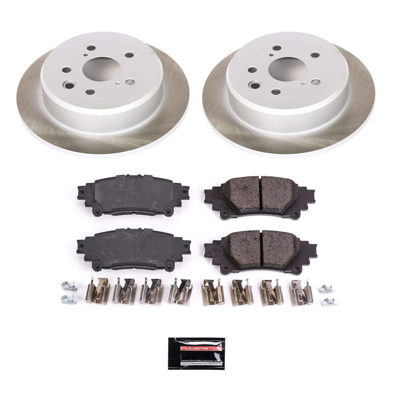 PSB Semi-Coated Rotor Kits - Power Stop 14-15 Lexus IS250 Rear Semi-Coated Rotor Kit