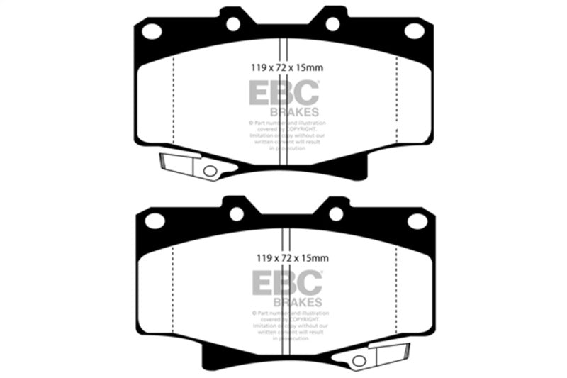 EBC Greenstuff Brake Pad Sets - EBC 96-97 Lexus LX450 4.5 Greenstuff Front Brake Pads