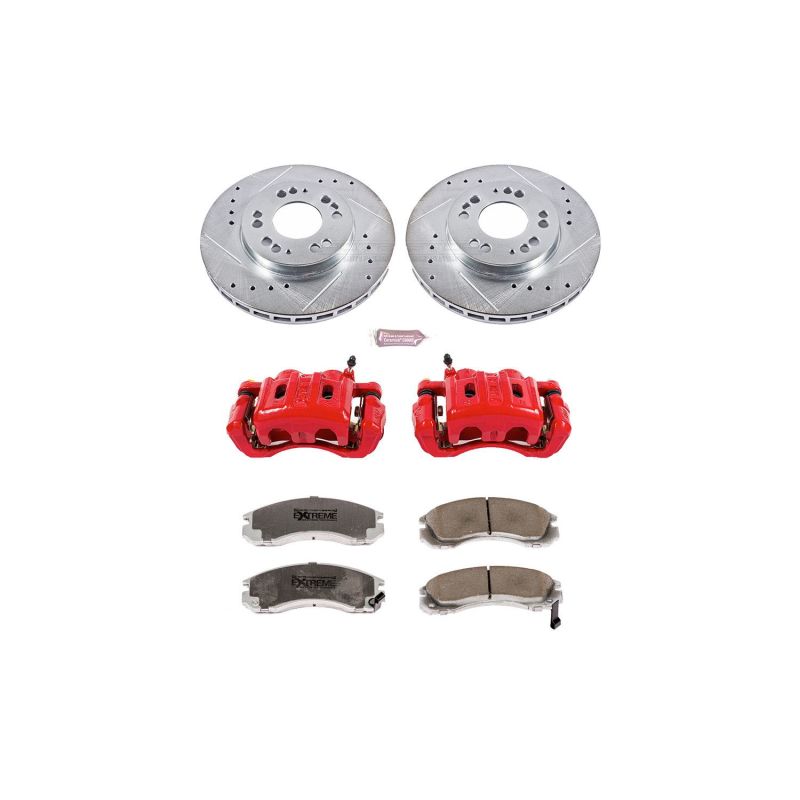 PSB Z26 Street Kit w/Cals - Power Stop 97-04 Mitsubishi Diamante Front Z26 Street Warrior Brake Kit w/Calipers