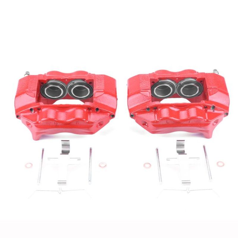 PSB Red Calipers - Power Stop 96-02 Toyota 4Runner Front Red Calipers w/o Brackets - Pair
