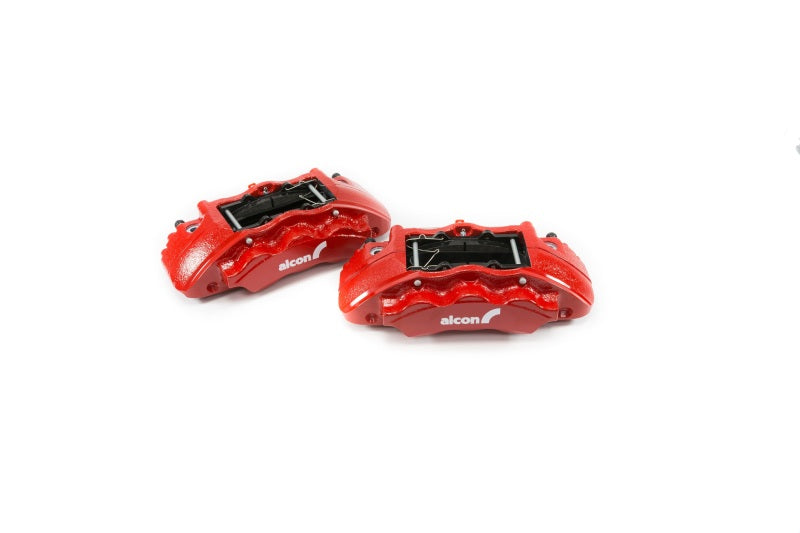 ALC Front Brake Kits - Alcon 2019+ Ford Ranger/2020+ Bronco 2.3L 350x34mm Rotors 6-Piston Calipers Front Brake Kit - Red
