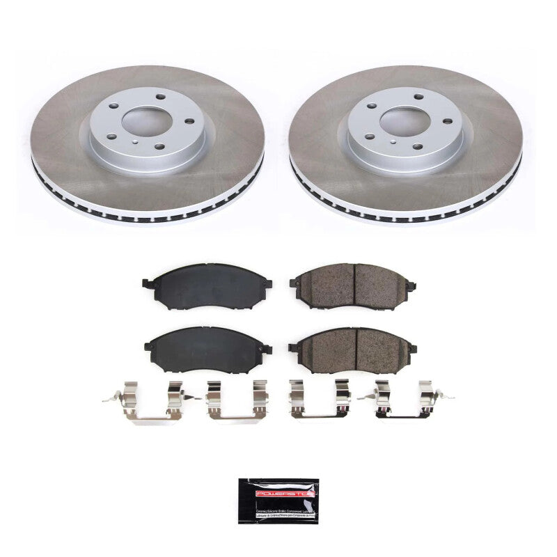 PSB Semi-Coated Rotor Kits - Power Stop 09-19 Nissan 370Z Front Semi-Coated Rotor Kit