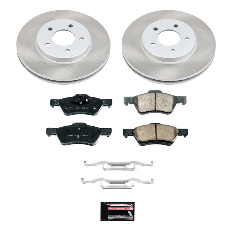 PSB Semi-Coated Rotor Kits - Power Stop 05-10 Mercury Mariner Front Semi-Coated Rotor Kit