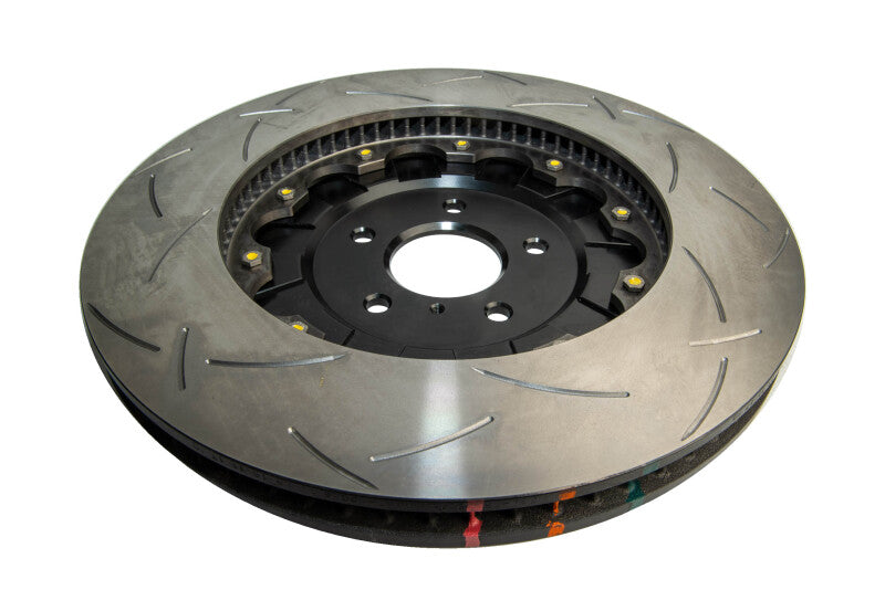 DBA 5000 Series Slotted Rotors - DBA T3 5000 Slotted Series w/ Black Hat Front Left 2012 Nissan GTR R35