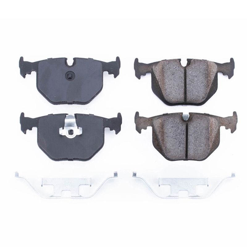 PSB Z17 Evolution Brake Pads - Power Stop 01-05 BMW 330Ci Rear Z17 Evolution Ceramic Brake Pads w/Hardware