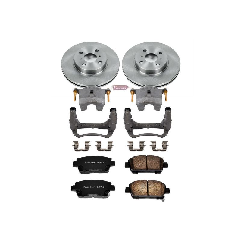 PSB Autospecialty Kit w/Cals - Power Stop 01-05 Toyota Echo Front Autospecialty Brake Kit w/Calipers