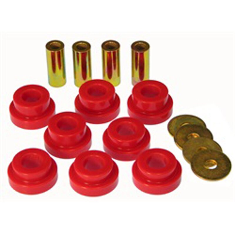 PRO Transmission Mounts - Red - Prothane Chevy Silverado Front Diff Carrier/Support Bushings - Red