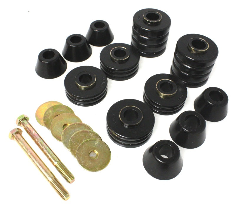 ES Body Mounts - Black - Energy Suspension 73-80 GM C2500/C3500/K1500/K20/K30 Body(cab) Mount Set