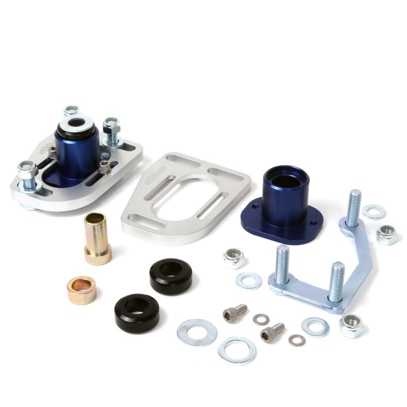BBK Caster Camber Plate Kit - BBK 79-93 Mustang Caster Camber Plate Kit - Silver Anodized Finish