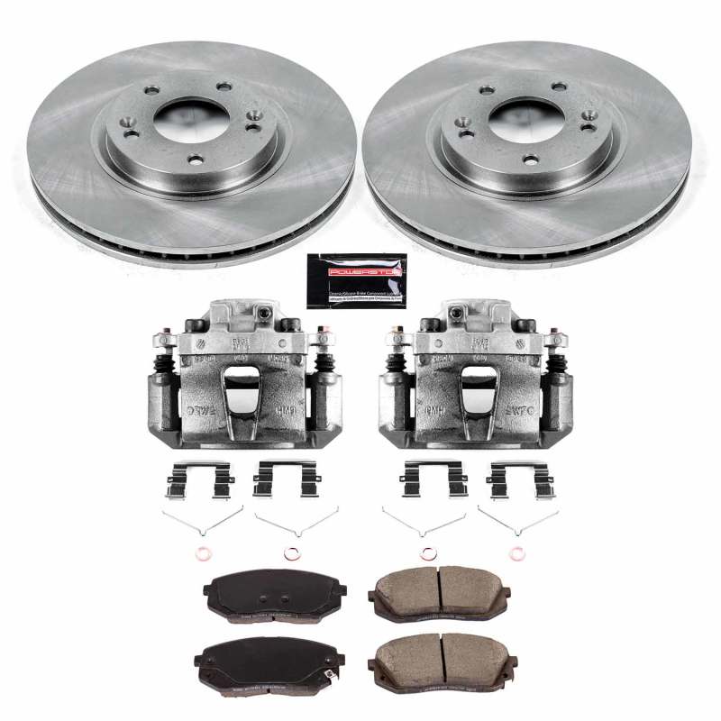 PSB Autospecialty Kit w/Cals - Power Stop 2017 Kia Optima Front Autospecialty Brake Kit w/Calipers