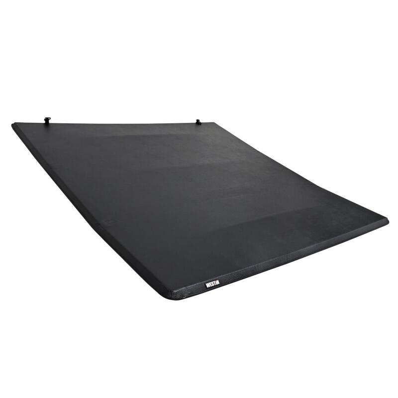 WES Soft Tri-Fold Tonneau Covers - Westin 17-24 Ford F-250/350 Super Duty 6.75ft. Bed Soft Tri-Fold Tonneau Cover - Black
