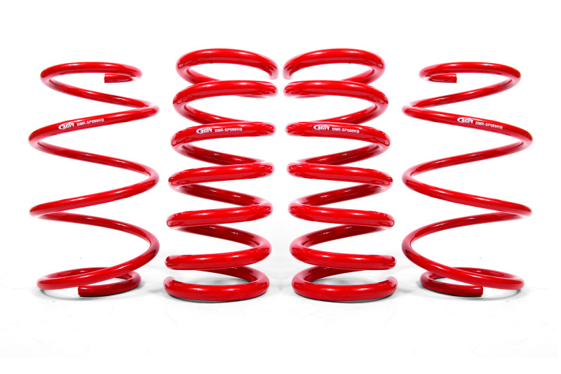 BMR Lowering Springs - BMR 15-20 Ford Mustang S550 Lowering Spring Kit (Set Of 4) - Red