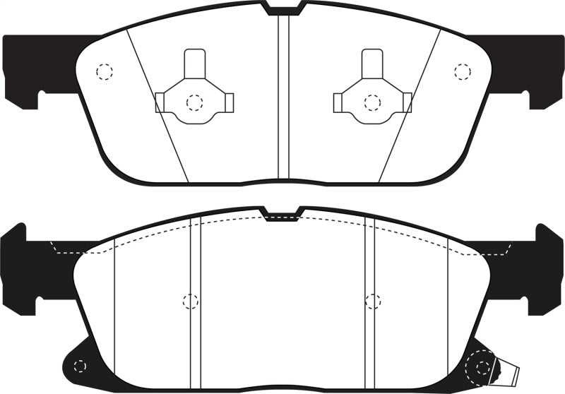 EBC Yellowstuff Brake Pad Sets - EBC 2016+ Lincoln Continental (10th Gen) 2.7L Twin Turbo Yellowstuff Front Brake Pads