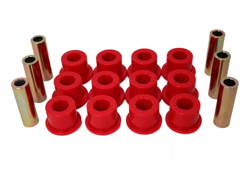 ES Spring/Shackle Bush - Red - Energy Suspension 05-14 Toyota Tacoma Rear Leaf Spring Bushings - Red