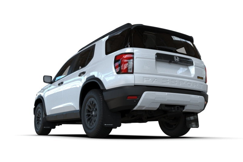 RAL UR Blk Flap/Wht Logo - Rally Armor 2026 Honda Passport Black UR Mudflap - White Logo