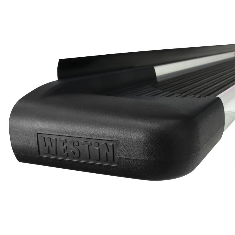 WES Running Boards - Sure-Grip - Westin Polished Aluminum Running Board 83 inches SG6 Running Boards - Polished