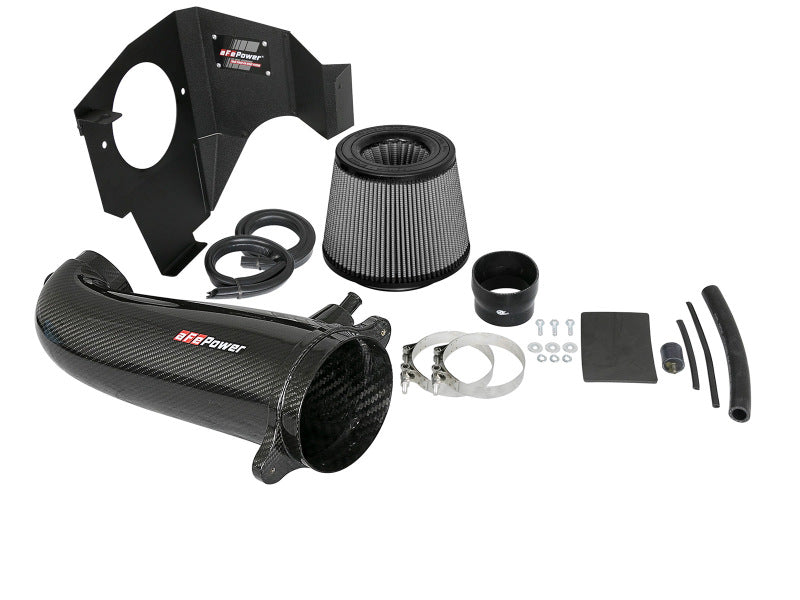 AFE Track Series Intake - aFe POWER Magnum FORCE Carbon Fiber Stage 2 Track Series Pro Dry S CAIS - 11-18 Dodge Challenger V8