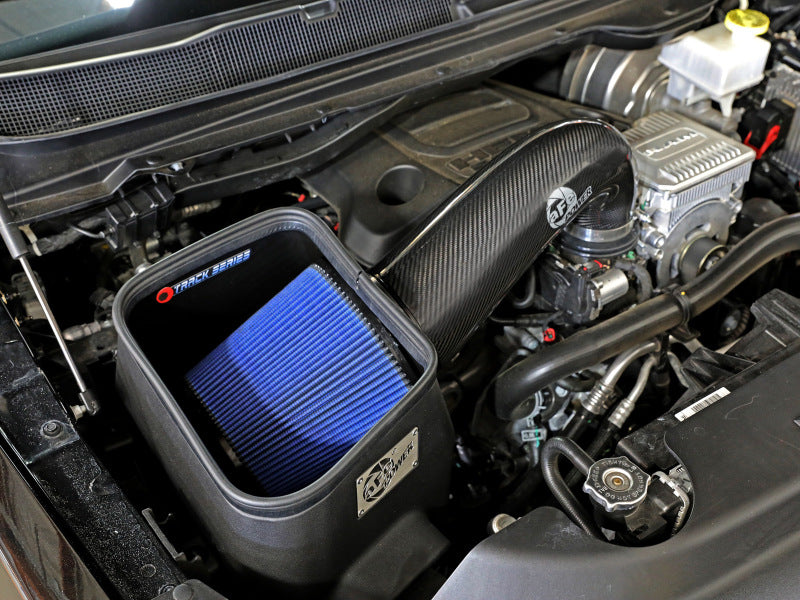 AFE Track Series Intake - aFe 19-20 Dodge RAM 1500 5.7L Track Series Carbon Fiber Cold Air Intake System w/Pro 5R Filter