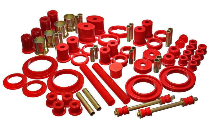 ES Hyper-Flex Sets - Red - Energy Suspension 85-93 Ford Mustang Red Hyper-flex Master Bushing Set