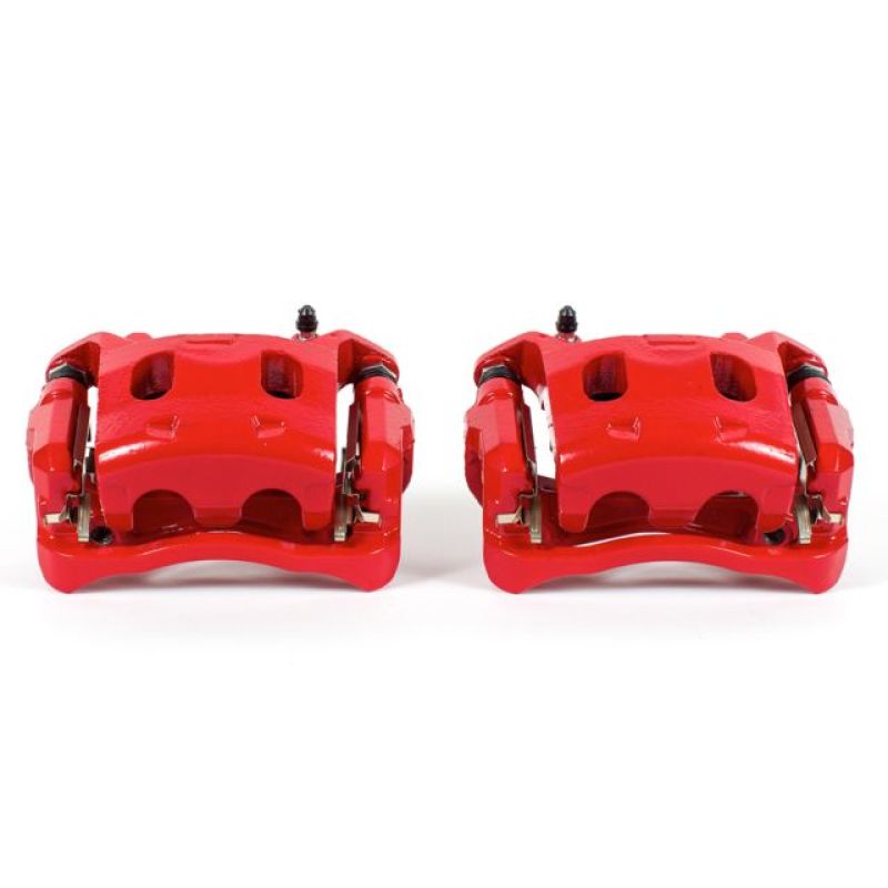 PSB Red Calipers - Power Stop 2013 Infiniti JX35 Front Red Calipers w/Brackets - Pair
