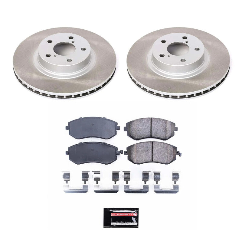PSB Semi-Coated Rotor Kits - Power Stop 02-04 Subaru Legacy Front Semi-Coated Rotor Kit