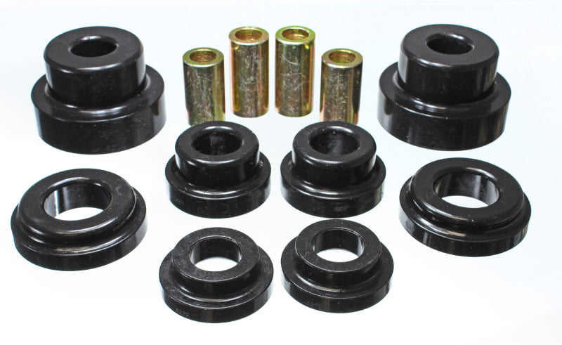 ES Subframe Bushings - Black - Energy Suspension 10 Chevy Camaro Black Rear Sub-Frame Mount Replacement Bushing Set