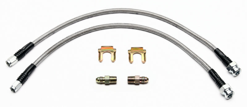WIL Flexline Brake Hose - Wilwood Flexline Kit Front 1995-98 Nissan 240SX w/ FSL4 Caliper