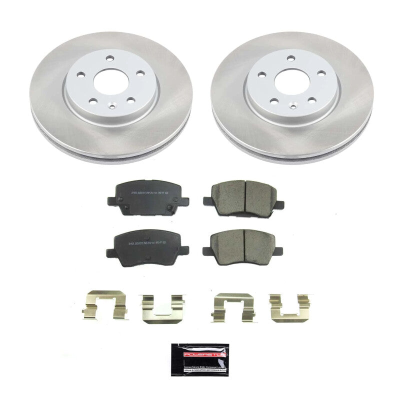 PSB Semi-Coated Rotor Kits - Power Stop 18-20 Chevrolet Sonic Front Semi-Coated Rotor Kit