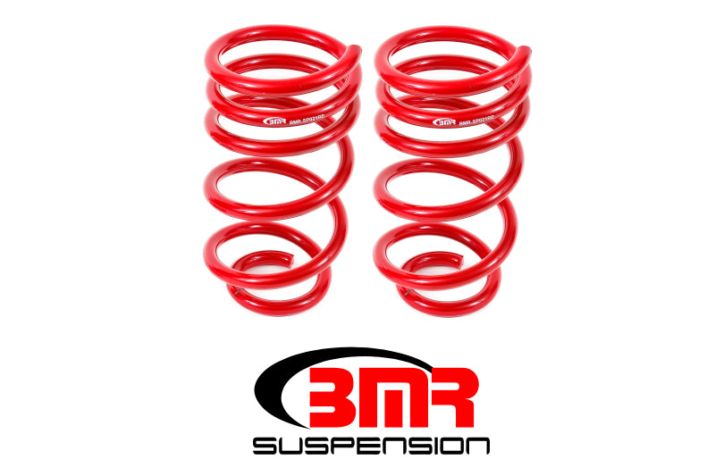 BMR Lowering Springs - BMR 10-15 5th Gen Camaro V8 Rear Lowering Springs - Red
