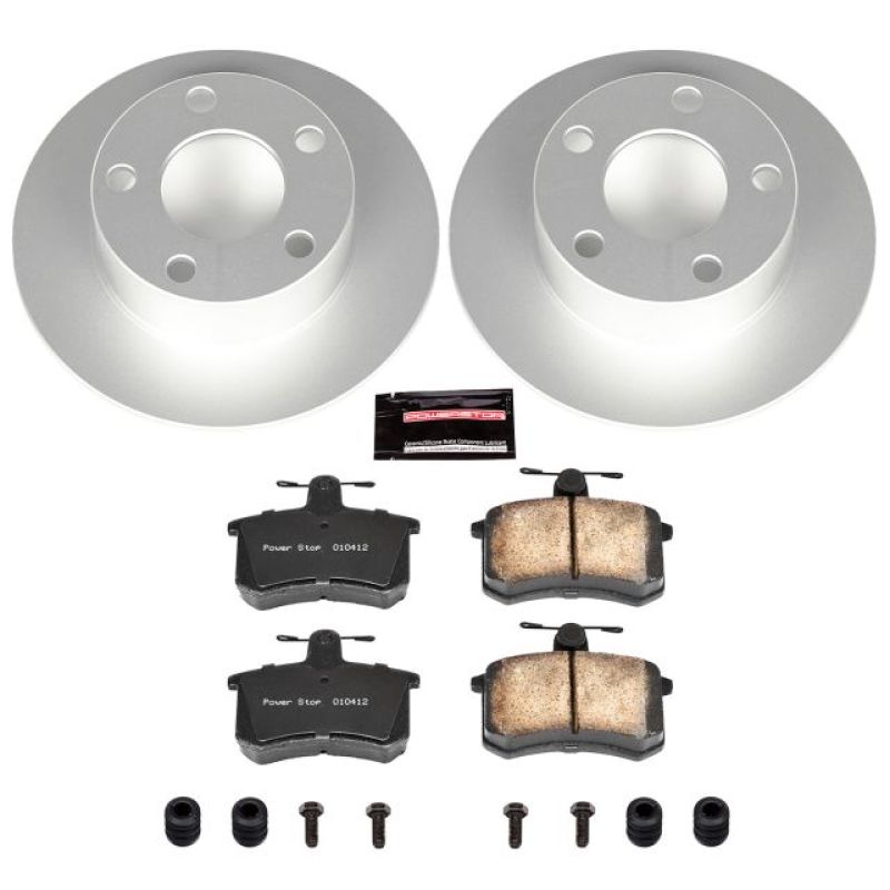 PSB Z23 Evolution Coated Kit - Power Stop 95-97 Audi A6 Rear Z23 Evolution Sport Coated Brake Kit