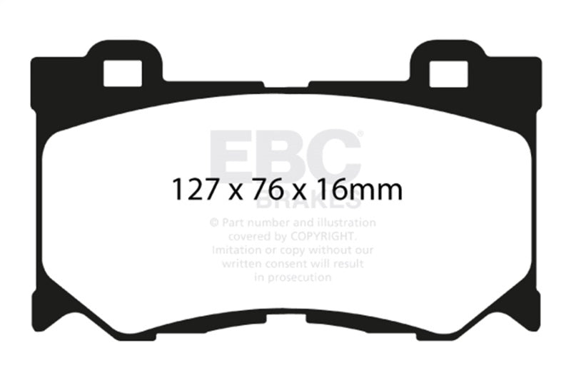 EBC Ultimax2 Brake Pad Sets - EBC 2013+ Infiniti Q50 Hybrid 3.5L Hybrid Sport Ultimax2 Front Brake Pads