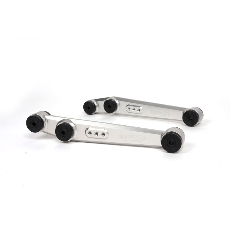 BX Lower Control Arms - BLOX Racing 90-01 Integra, 89-95 Civic, CRX, Del Sol V2 Billet Rear LCA Poly Bushings - Raw