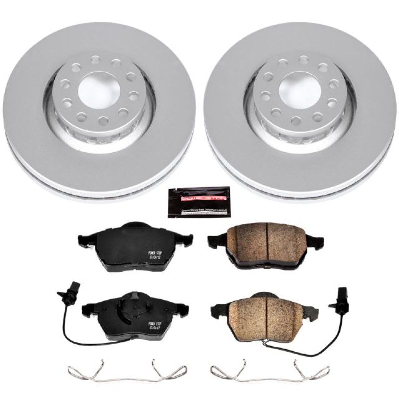 PSB Z23 Evolution Coated Kit - Power Stop 02-05 Audi A4 Front Z23 Evolution Sport Coated Brake Kit