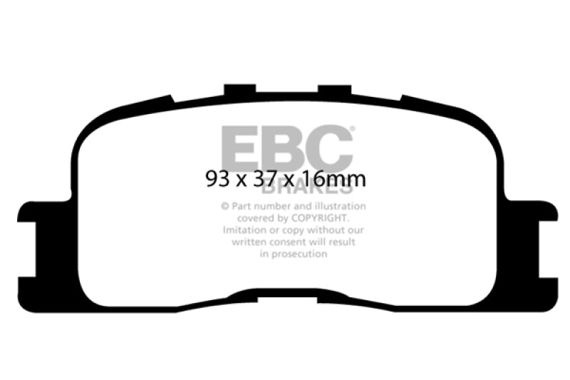EBC Greenstuff Brake Pad Sets - EBC 02-03 Lexus ES300 3.0 Greenstuff Rear Brake Pads