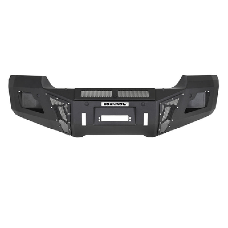 GOR BR11 Bumper - Go Rhino 15-19 GMC Sierra 2500HD/3500HD BR11 Front Bumper Replacement - Tex. Black