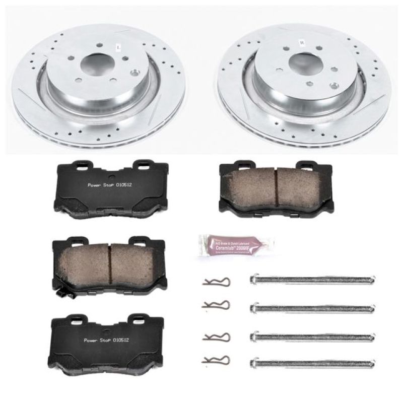 PSB Z23 Evolution Kit - Power Stop 09-13 Infiniti FX50 Rear Z23 Evolution Sport Brake Kit