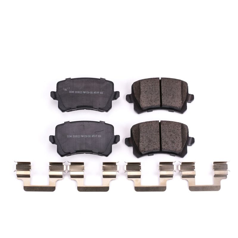 PSB Z17 Evolution Brake Pads - Power Stop 2015 Audi Q3 Rear Z17 Evolution Ceramic Brake Pads w/Hardware