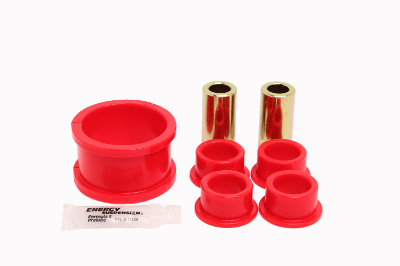 ES Steering Rack Bush - Red - Energy Suspension 04-15 Nissan Titan Rack And Pinion Bushing Set - Red