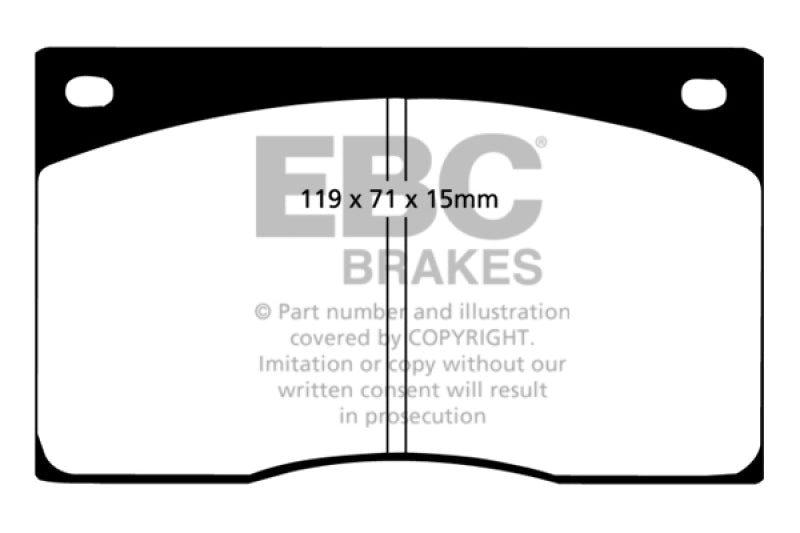 EBC Greenstuff Brake Pad Sets - EBC 93-97 Aston Martin DB7 3.2 Supercharged Greenstuff Front Brake Pads