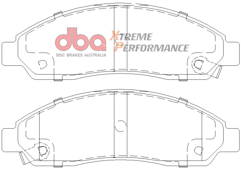 DBA XP Performance Brake Pads - DBA 04-08 Chevrolet Colorado XP Performance Front Brake Pads