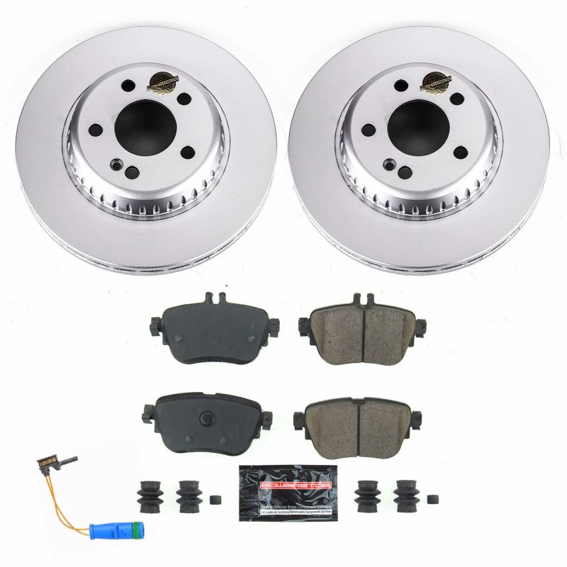 PSB Z23 Evolution Coated Kit - Power Stop 17-19 Mercedes-Benz E300 Rear Z23 Evolution Sport Coated Brake Kit