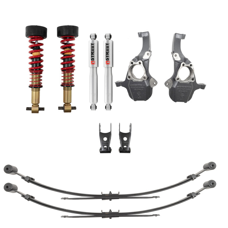 BT Coilover Kit w Leaf - Belltech 2019+ GM 1500 2WD/4WD Performance Coilover Kit