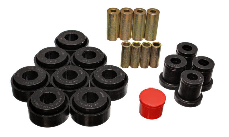 ES Cntrl Arm Bushings - Black - Energy Suspension Chrysler Black Front End Control Arm Bushing Set