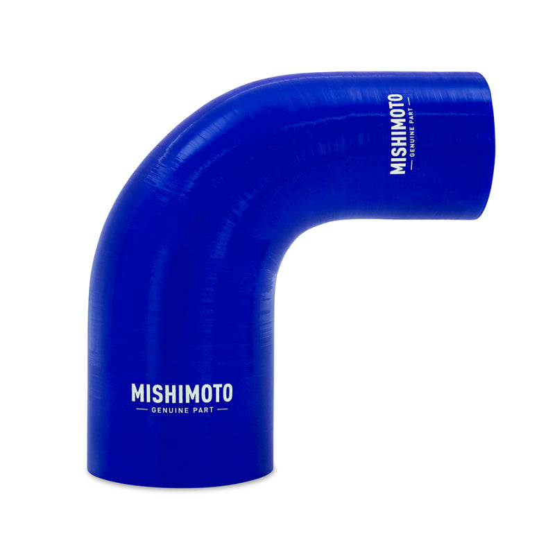 MM Couplers - 90 Deg - Mishimoto Silicone Reducer Coupler 90 Degree 2.5in to 4in - Blue